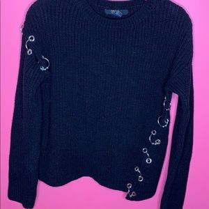 Black Ringed Sweater FOREVER 21